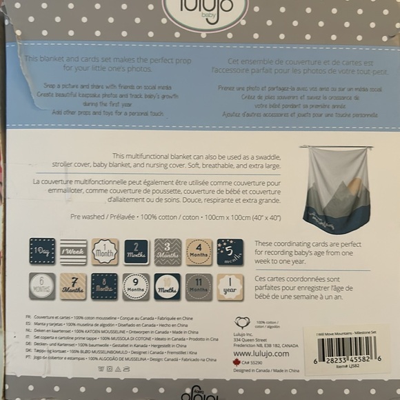 Milestone Blanket & Cards set - Picture 2 of 2